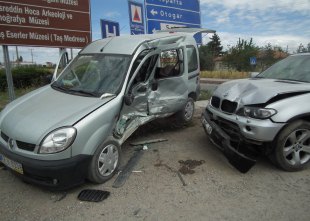 Konya'da tarfik kazası: 1 yaralı