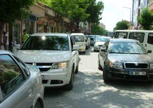 Kulu'da trafik yoğunluğu yaşanıyor