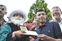 Akşehir'de eşekler yarıştı