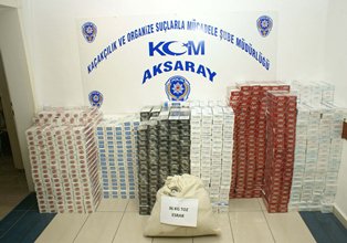 Esrar ve kaçak sigara operasyonu