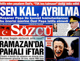 Sözcü manşetinden kendini yalanladı!