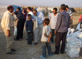 Kaymakam'dan mevsimlik işçilere ziyaret