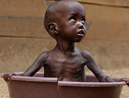 Açlık felaketinin korkunç boyutları