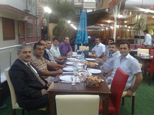 SAD yönetimi iftar yemeğinde buluştu
