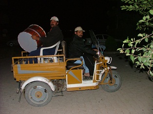 Kulu'da motorize Ramazan davulcuları