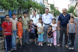 Çocukların asfalt sevinci