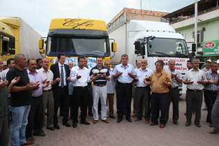 Somali'ye yardım tırları yola çıktı