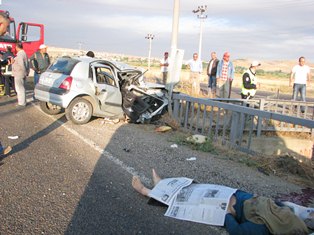 Konya'da trafik kazası: 1 ölü, 4 yaralı