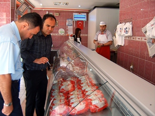 Karapınar'da Kasaplar Denetleniyor