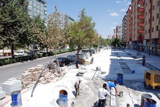 Kerkük Caddesi güzelleşiyor