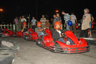 Ramazan akşamlarında go-kart heyecanı