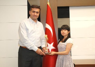 Japon öğrencilerden Kalaycı'ya ziyaret