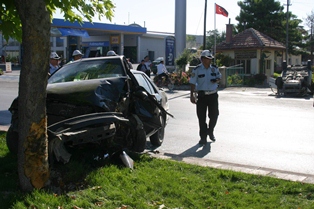 Konya'da trafik kazası:1 ölü 2 yaralı