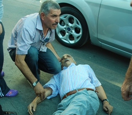 ‘Karşıya geçmeye’ çalışırken araç çarptı