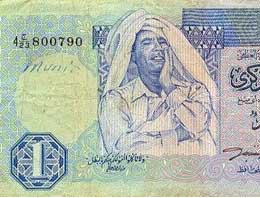 Kaddafi'yi paraların üstünden sildiler