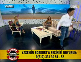 Spikeri fırçalayıp yayından kaçtı