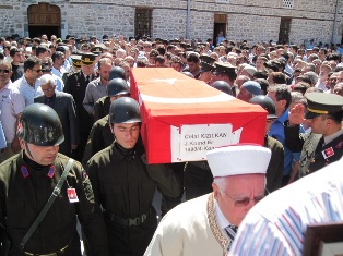 Şehit son yolculuğuna uğurlandı