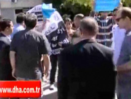 Cumhurbaşkanı Gül'ü protesto ettiler