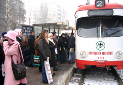 Tramvay seferi aksadı
