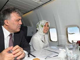 Gül'e, Almanya'da havadan karşılama