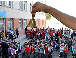 İlk ders zili bugün çaldı