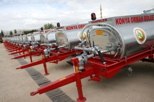 Orman köylerine çok işlevli su tankı