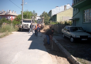 Seydişehir'de yol yapım çalışmaları