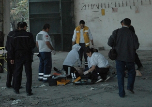 Çatıdan düşen hırsız öldü
