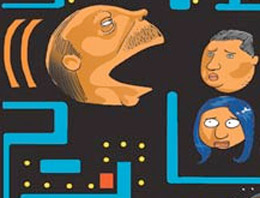 Leman Erdoğan'ı Pacman yaptı