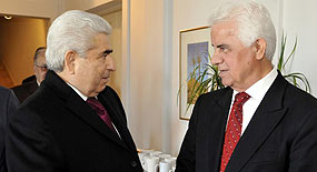 Eroğlu ve Hristofyas bir araya geldi