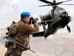 Kato Dağı'nda kobra destekli operasyon