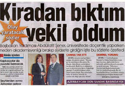 Şener, siyasete neden girmiş?