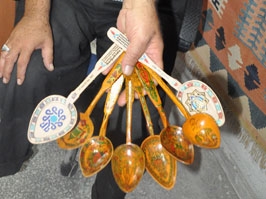 Tahta kaşıklar da artık hediyelik oldu