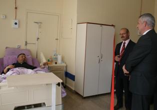 Sorgun'dan Selvi'ye geçmiş olsun ziyareti