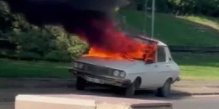 TBMM'de olaylı sabah: Aracını ateşe verdi