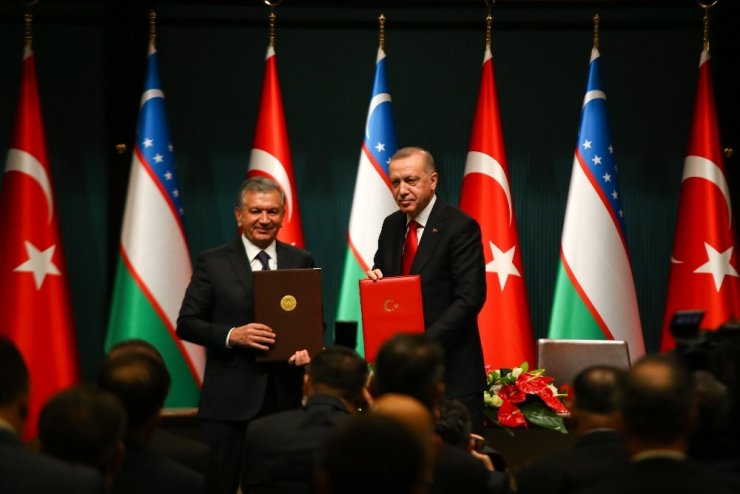 Erdoğan-Mirziyoyev ortak basın toplantısı
