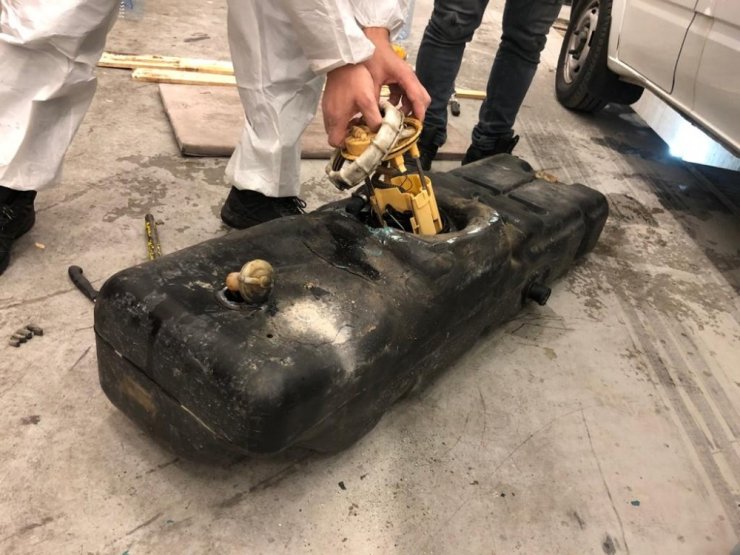 Benzin deposunda 115 kilogram kaçak bal ele geçirildi