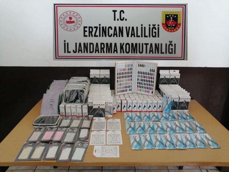 Erzincan’da gümrük kaçağı mallar ele geçirildi