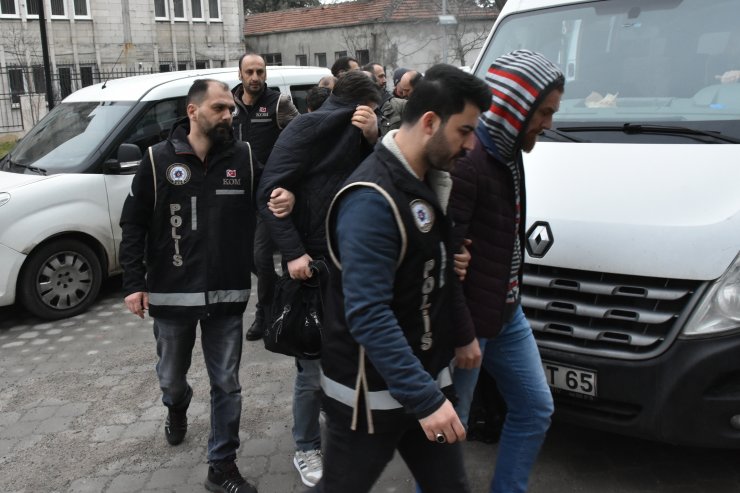 Samsun merkezli komiser yardımcılığına geçiş sınavı soruşturmasında gözaltına alınan zanlılar adliyede