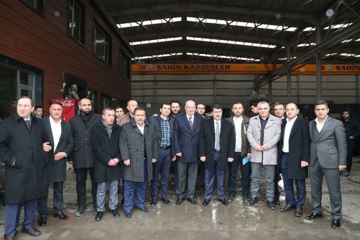 Baran ve Şahin, hurdacıların problemlerini dinledi