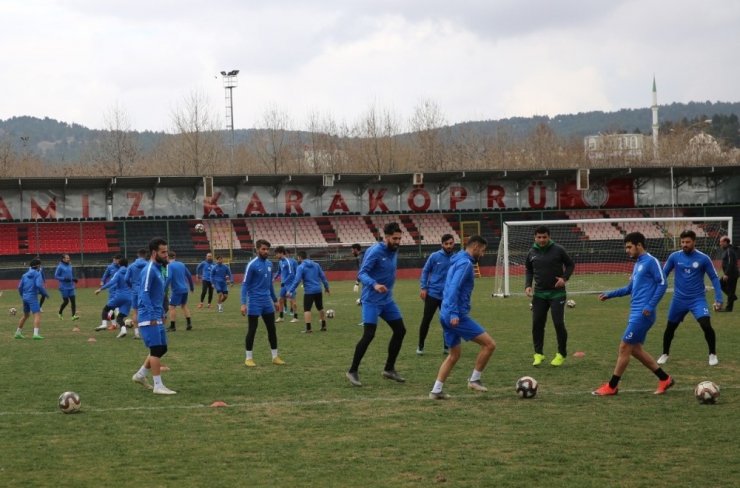 Karaköprü Belediyespor Tokatspor maçına hazırlanıyor
