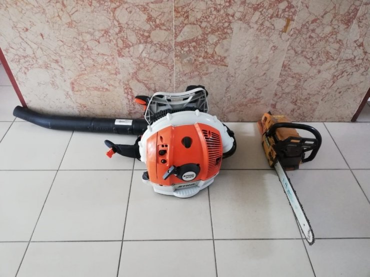 Sakarya’da ağaç kesme ve üfleme motoru çalan 5 hırsız tutuklandı