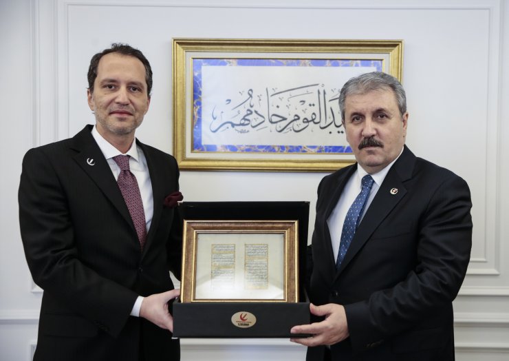 BBP Genel Başkanı Destici'den, Fatih Erbakan'a ziyaret
