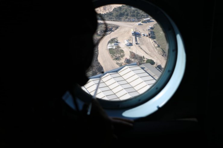 Kaçak hafriyat dökümüne helikopterli baskın