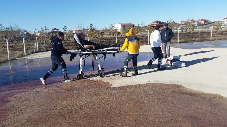 Konya’da kalp krizi geçiren hastaya hava ambulansı