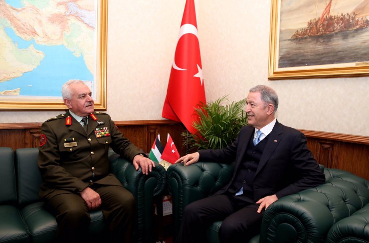 Milli Savunma Bakanı Akar, Ürdün Genelkurmay Başkanını kabul etti