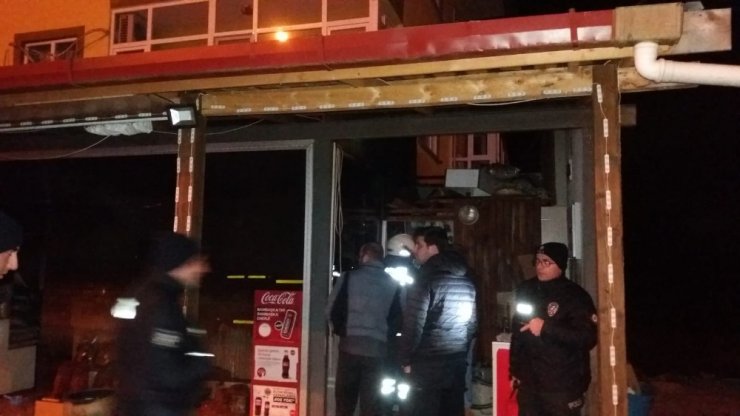 Terme’de iş yeri yangını