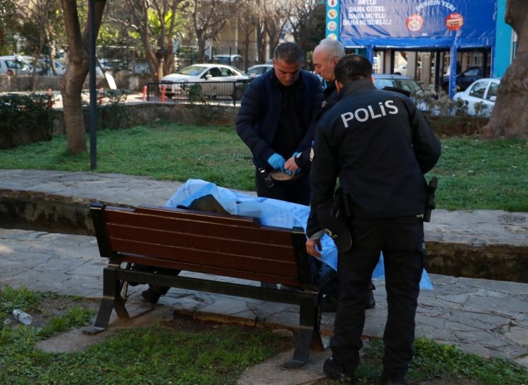 Parktaki bankta ölü bulundu