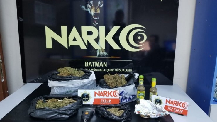Batman’da 232 kilo esrar ele geçirildi