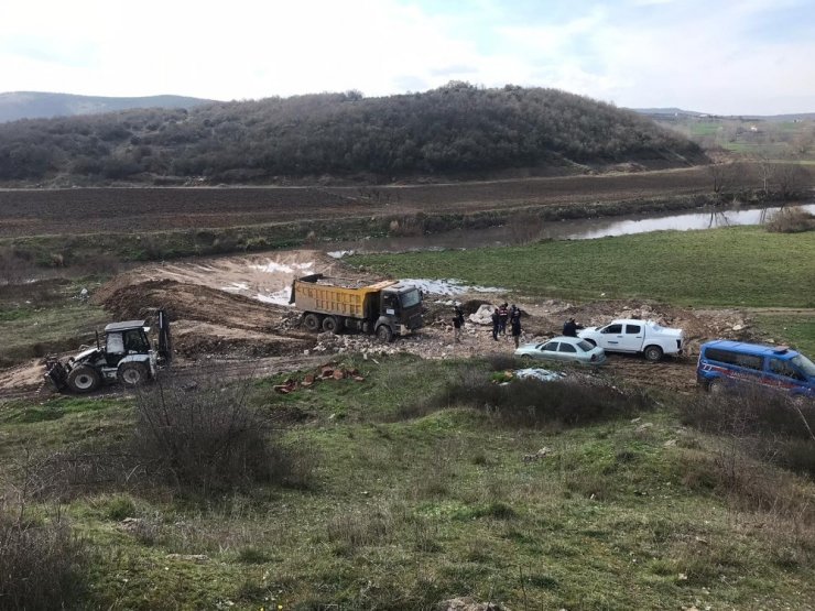 Kaçak hafriyat döken şirkete 265 bin lira ceza